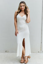 Look At Me Maxi Dress with Slit in Ivory