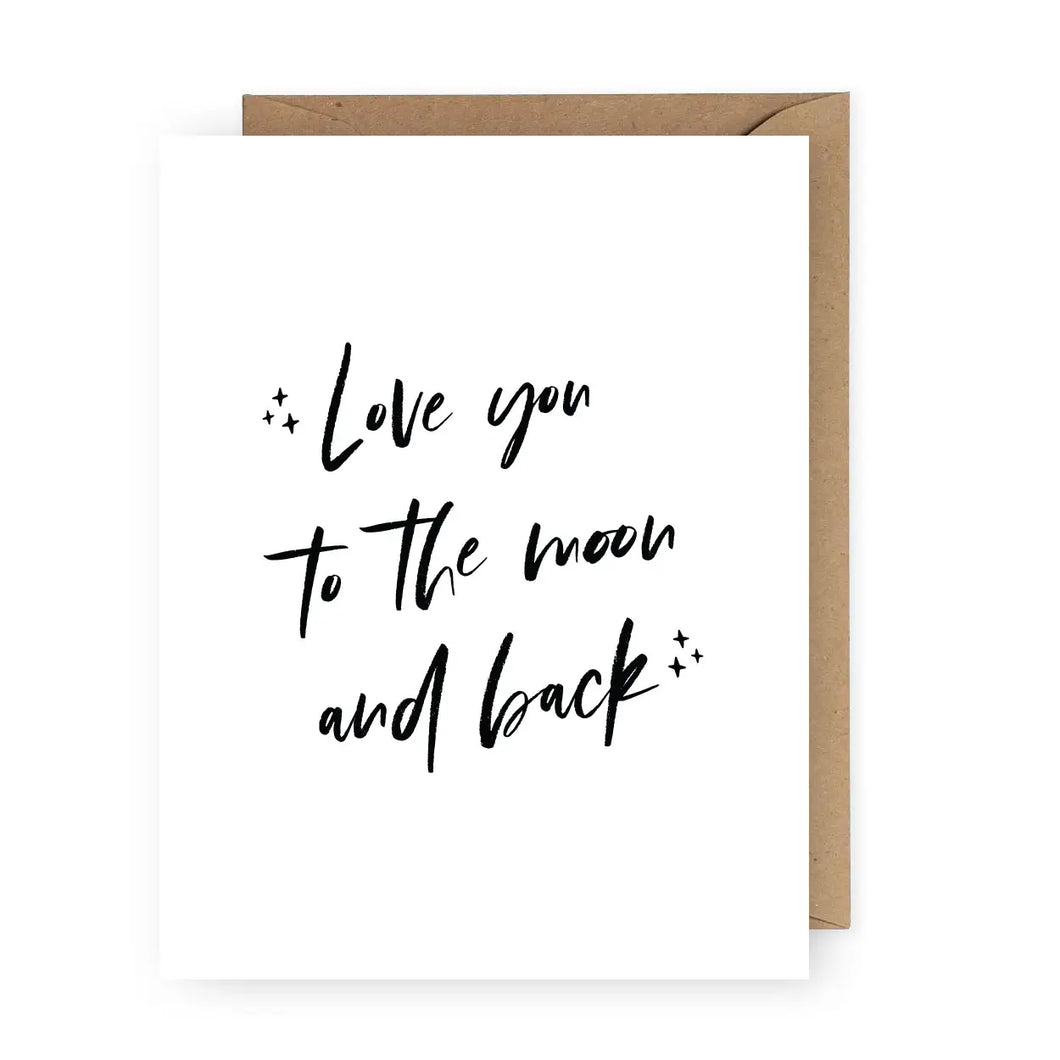 Love You to the Moon and Back Greeting Card