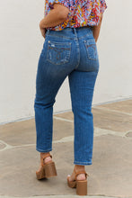 Theresa High Waisted Ankle Distressed Straight Jeans