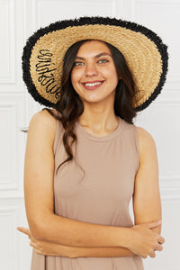 Sunshine Straw Fringe Hat