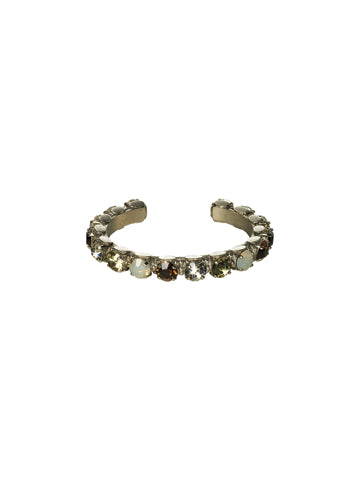 Riveting Romance Cuff Bracelet in Antique Silver