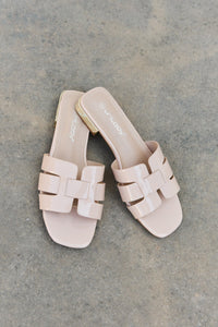 Walk It Out Slide Sandals in Nude