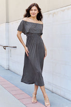 My Best Angle Off The Shoulder Midi Dress in Black