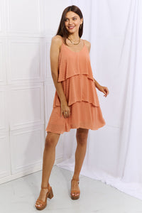 By The River Cascade Dress in Sherbet