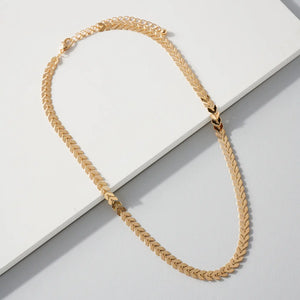 Arrow Chain Necklace in Gold
