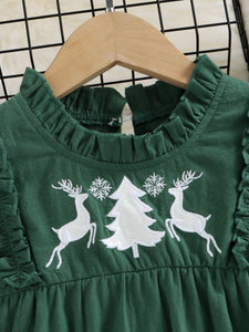 Christmas Reindeer Babydoll Top
