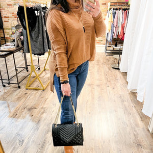 Keep Me Cozy Pullover in Camel