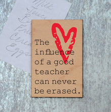 The Influence of a good teacher Magnet